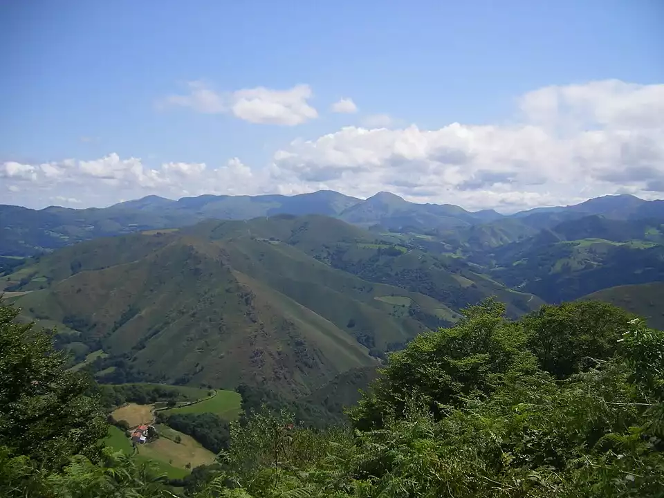 GR65 - Les chemin de Compostelle, vue plongeante