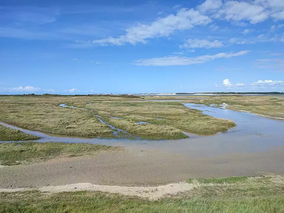 Dune de l'Authié avec ciel bleu